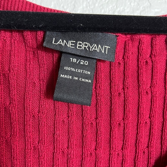Lane Bryant Women's Red Sweater Tank sz 18 / 20 - Picture 4 of 4